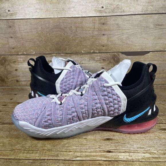 Nike LeBron XVIII 18 James Purple Black CW2760-900 Size 7Y / Women Size 8.5 - Picture 7 of 7